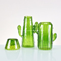 Glass Cactus Vases set